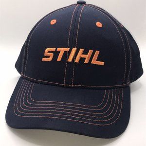 Stihl Outfitters Apparel Snapback Hat Orange / Blue  Baseball Cap Embroidered